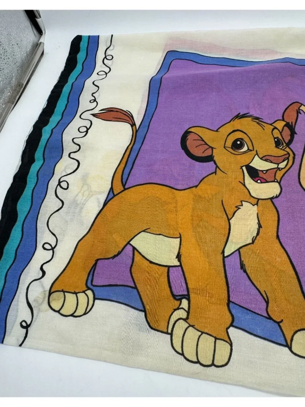 Vintage Disney Lion King Simba Timon & Pumbaa Pillowcase and Fitted Kids Bedding